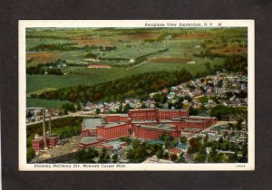 NY Aerial View McCleary Factory Plant Mohawk Carpet Mills Amsterdam New York PC