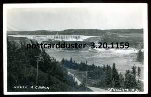 h3555 - KENOGAMI Quebec 1940s Chute a Caron. Real Photo Postcard