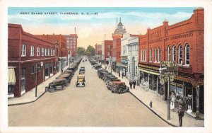 Florence South Carolina West Evans Street Vintage Postcard AA33867