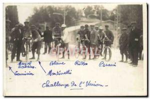 PHOTO CARD Velo Cycle Cycling White Ribbes Pisani Challenge of & # 39Union