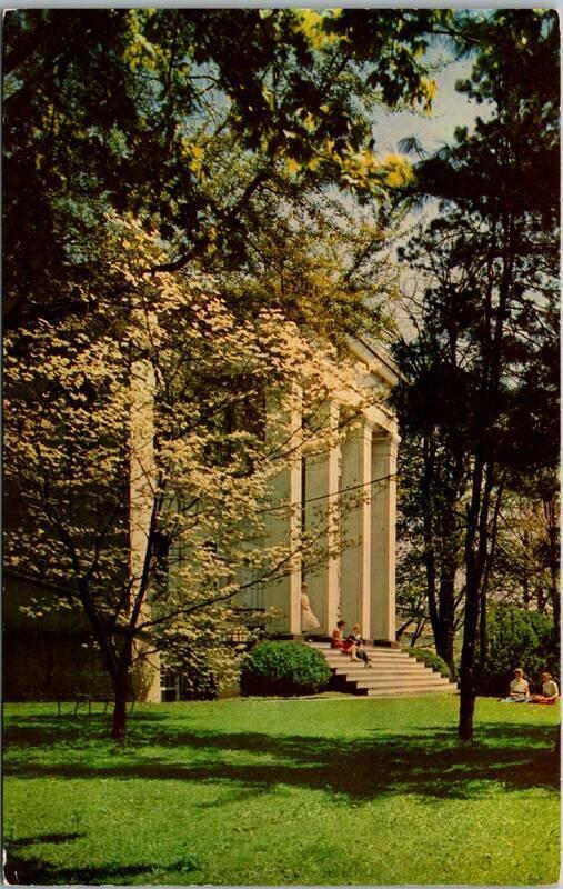 Stuart Hall Campus Flowering Dogwood Staunton,VA Virginia Vintage Postcard