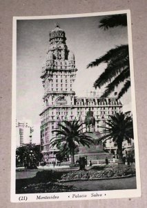 VINTAGE UNUSED POSTCARD SALVO PALACE HOTEL MONTEVIDEO URUGUAY