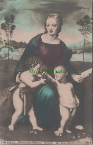 Italy Postcard -Firenze/Florence, Madonna Del Cardellino -Artist Raphael RS30938