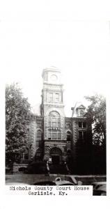 C40/ Carlisle Kentucky Ky Photo RPPC Postcard c50s Nichols County Court House