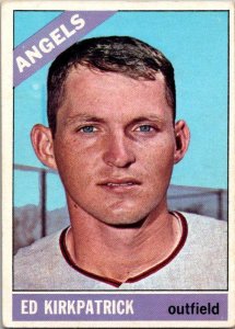 1966 Topps Baseball Card Ed Kirkpatrick California Angels sk2033