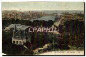 Old Postcard Cherbourg General view