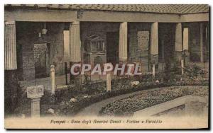 Old Postcard Pompei Gosa degli Amorlni Dorall Portico Peristillo Carlo