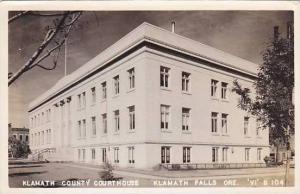 Oregon Klamath Falls Klamath County Court House Real Photo RPPC