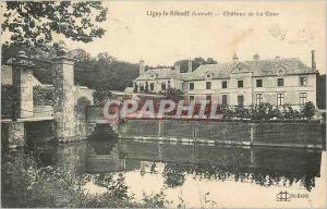 Old Postcard Ligny le Ribault Chateau Court