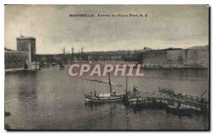 Postcard Old Marseille Old Port Entrance