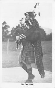 BR64327 the pipe major real photo military types folklore costumes scotland