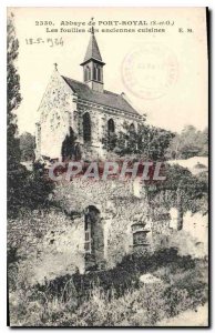 Postcard Abbey of Port Royal S and O Excavations of old kitchens