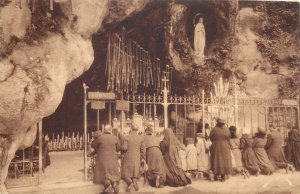 Postcard France Lourdes grotte