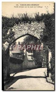 Postcard Abbey of Vaux Cernay Old arcade on the road to the & # 39abbaye