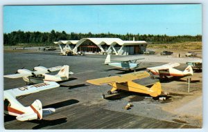 TROIS RIVIERES, Quebec Canada ~ AIRPORT Small Planes ca 1960s  Postcard