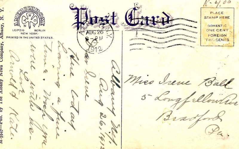 NY - Albany. Railroad Station