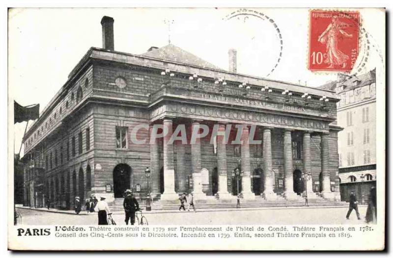 Paris - 6 - L & # 39Odeon - Old Postcard