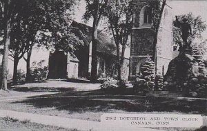 Connecticut Canaan Doughboy And Town Clock   Dexter Press Archives