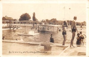 Sulphur Oklahoma Belleview Plunge Swimming Pool Real Photo Postcard AA67154