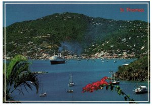 CONTINENTAL SIZE POSTCARD ST. THOMAS U.S. VIRGIN ISLANDS