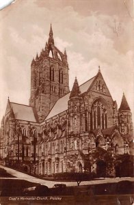 Coat's Memorial Church Paisley Scotland, UK 1929 