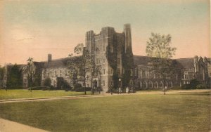 Hand Colored Albertype Postcard Union Building Duke University Durham NC