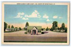 c1940's Green Gables Cabin Camp Roadside Sioux Falls South Dakota SD Postcard