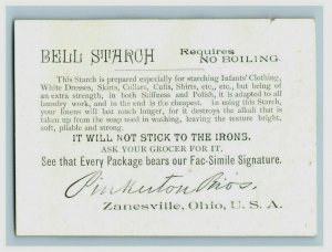 1880s-90s Pinkerton Bros. Bell Starch Children Pets Zanesville OH Lot Of 4 P194