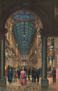 Vintage Postcard Genova Galleria Mazzini Tourist Attraction Genoa Italy