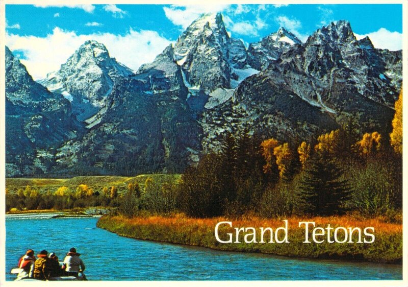 Grand Tetons National Park Wyoming Scenic 4x6 Vintage 1980s Chrome Postcard