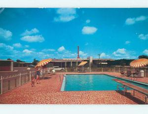 Unused Pre-1980 OLD CARS & NELVA COURT MOTEL & POOL Meridian MS u5980@