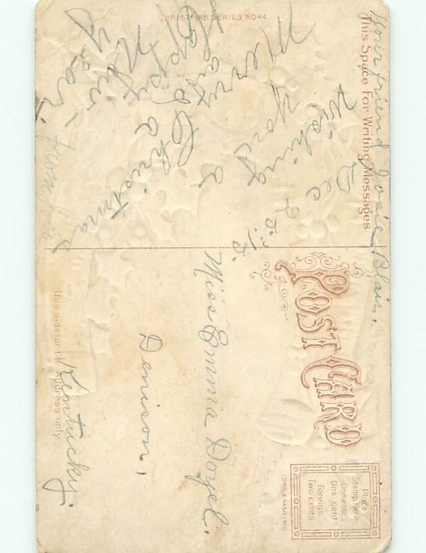 Divided-Back CHRISTMAS BIRDS SCENE Pretty Postcard W8538