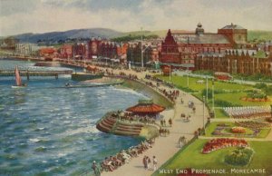 Lancashire Postcard - West End Promenade, Morecambe - Art Colour RS22962