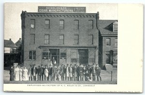 c1905 LANSDALE PA H.C. NOLAN & CO CIGAR MANUFACTURERS FACTORY POSTCARD P3933