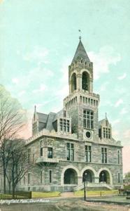 Springfield Mass, Court House 1907 used Postcard