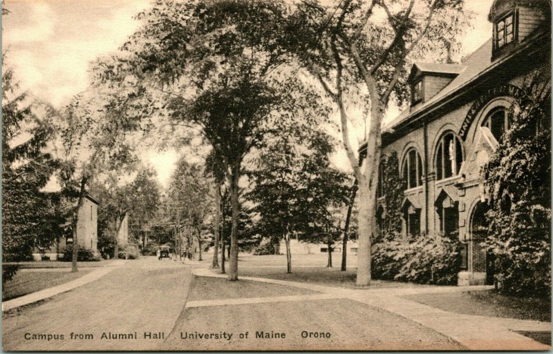 Vtg Postcard 1910s Orono Maine ME University of Maine Alumni Hall Unused UNP