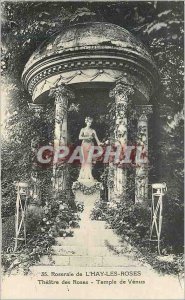 Old Postcard Rose Garden of Hay Theathe Roses Roses Temple of Venus