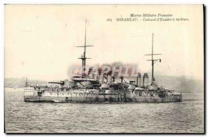 Postcard Old Boat Mirabeau Cruirasse d & # 39escadre has turbines