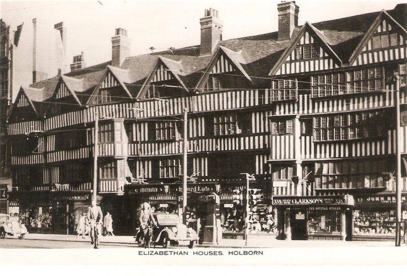 Elizabeth Houses. Holborn Tuck Real Photograph Postcard