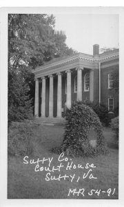 H75/ Surry Virginia RPPC Postcard c1950s County Court House 230