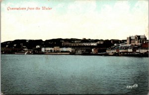 Vtg 1910s Queenstown From The Water Ireland irish Lace Shop Valentine Postcard