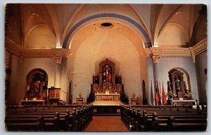 Interior~Downtown Phoenix Arizona~St Marys Adobe Church~Petley Vintage Postcard