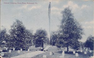 Richmond VA, US National Cemetery, Battle of Seven Pines, Civil War, 1907