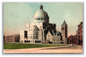 Vintage 1908 Postcard First Church of Christian Science Boston Massachusetts