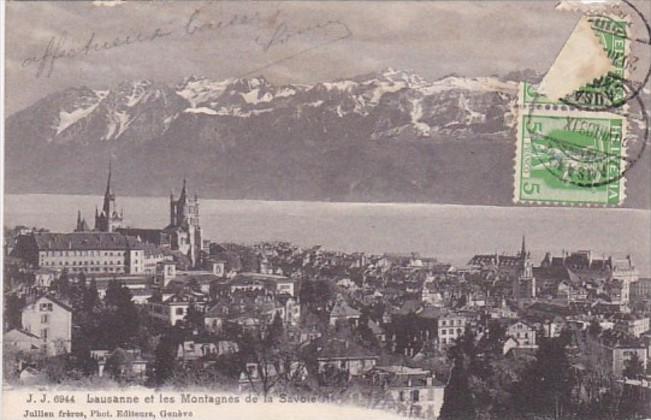 Switzerland Lausanne et les Montagnes de la Savoie 1908