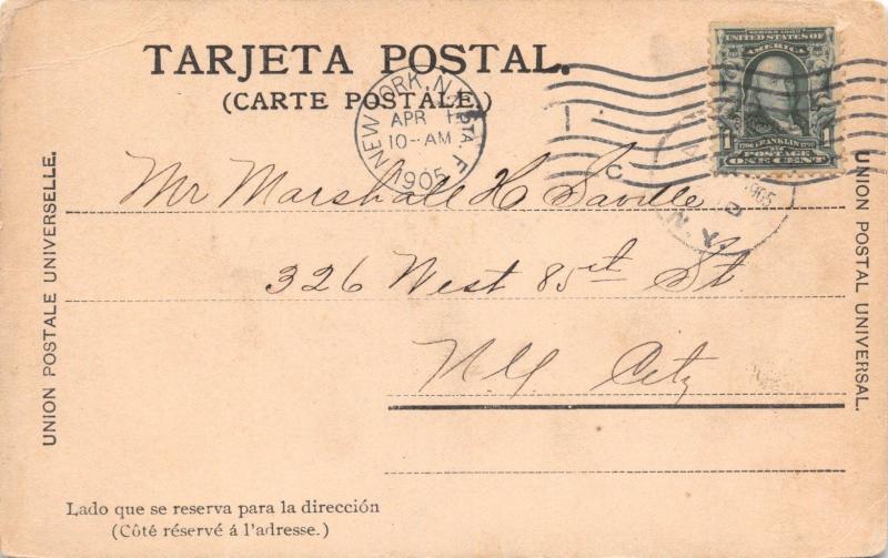 PARRAL CHIHUAHUA MEXICO~VISTA-VIEW~SONORA NEWS #601PUBL POSTCARD 1905 PMK