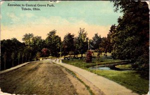 Postcard HIGHWAY SCENE Toledo Ohio OH AL3507