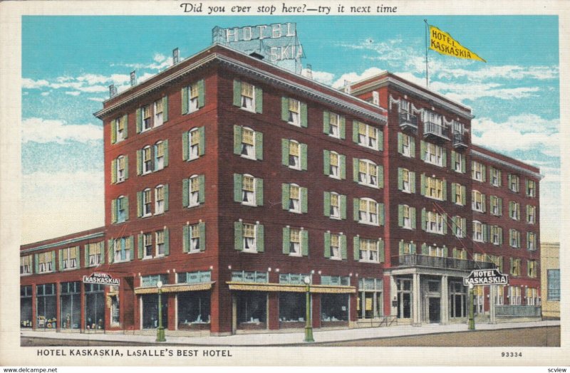 LaSALLE , Illinois , 1930s ; Hotel Kaskaskia