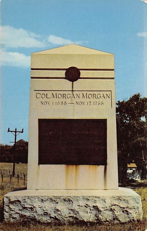 Monument to Col. Morgan , Bunker Hill, WV