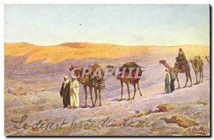 Postcard Ancient Egypt Egypt Camels